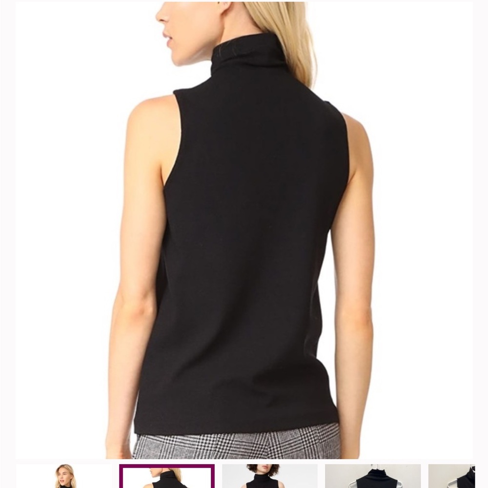 Club Monaco Black Sleeveless Turtleneck blouse